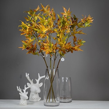 Rinlong Artificial Maple Leaves for Autumn Decor