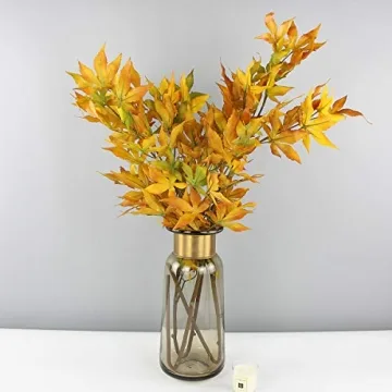 Rinlong Artificial Maple Leaves for Autumn Decor