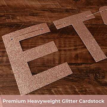 Rose Gold Let's Party B-tches Banner for Celebrations