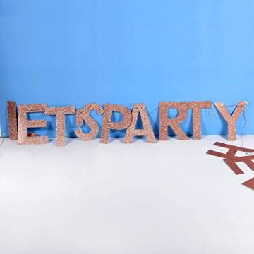 Rose Gold Let's Party B-tches Banner for Celebrations