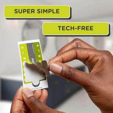 TOOKTAKE Daily Tracking Stickers/3 Pck for Vitamins & Medication in Any Form,Vitamin Organizer,Easy ...