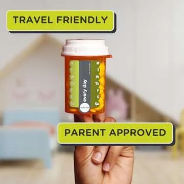 TOOKTAKE Daily Tracking Stickers/3 Pck for Vitamins & Medication in Any Form,Vitamin Organizer,Easy Pill Tracker,Daily Pill Organizer,Medicine Organizer,Weekly Pill Box,7 Day Week, AM/PM,Day & Night