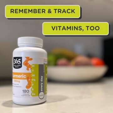 TOOKTAKE Daily Tracking Stickers/3 Pck for Vitamins & Medication in Any Form,Vitamin Organizer,Easy Pill Tracker,Daily Pill Organizer,Medicine Organizer,Weekly Pill Box,7 Day Week, AM/PM,Day & Night