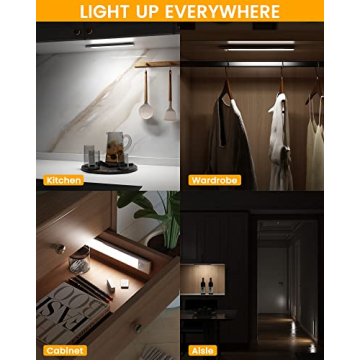 ASOKO Motion Sensor USB-C Rechargeable Under Cabinet Lights