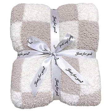 Ultra Soft Checkered Blanket Cozy Buffalo Throw Lightweight