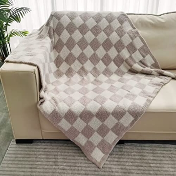 Ultra Soft Checkered Blanket Cozy Buffalo Throw Lightweight