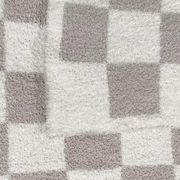 Ultra Soft Checkered Blanket Cozy Buffalo Throw Lightweight