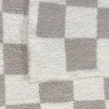 Ultra Soft Checkered Blanket Cozy Buffalo Throw Lightweight