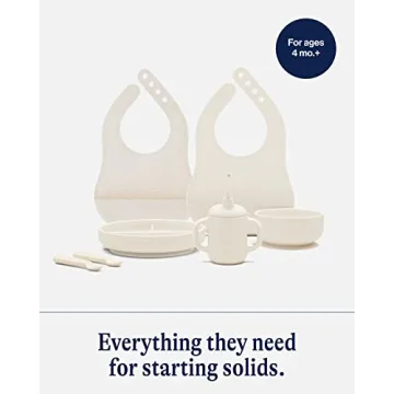 Lalo First Bites Silicone Baby Feeding Set for Self-Feeding