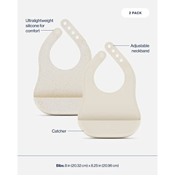 Lalo First Bites Silicone Baby Feeding Set for Self-Feeding
