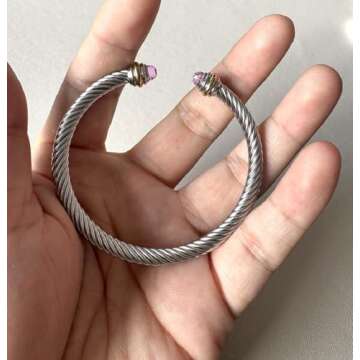 Jeolory Light Purple Adjustable Charm Bracelet for All