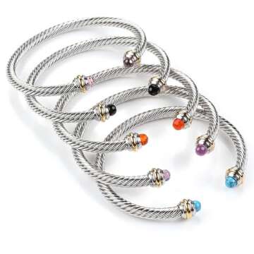 Jeolory Light Purple Adjustable Charm Bracelet for All