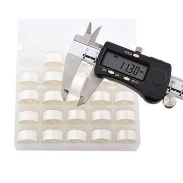 Simthread 25pcs White Prewound Bobbin Thread Size A (SA156) 60WT for Brother Innovis, Babylock, Bernette, Bernina and Janome Embroidery Thread Sewing Thread Machine with Clear Storage Plastic Case DIY