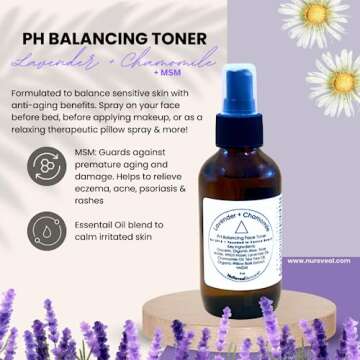 NuReveal Skincare - PH Balancing Facial Toner with Blend of Essential Oils Including Witch Hazel, Te...