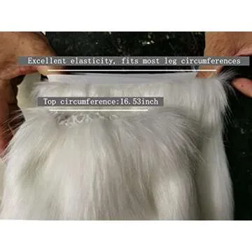 Gupiar Women's Stylish Faux Fur Leg Warmers