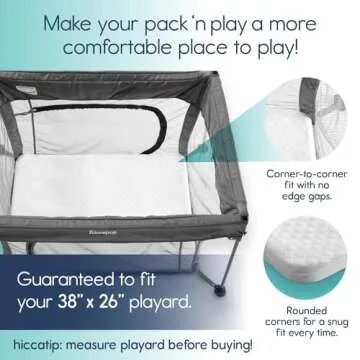 Comfortable Pack n Play Mattress Pad for Happy Travel