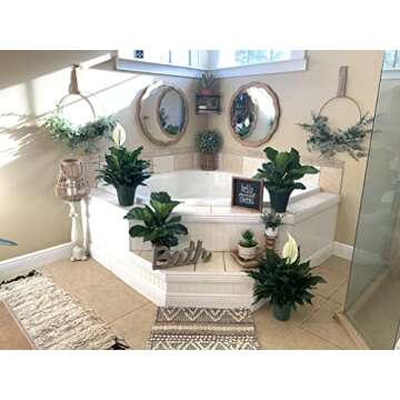 Peace Lily Plant-FriendshipFoliage's Family Farm Grown Quality Live Indoor Spathiphyllum (6" Pot, 14-18in Tall from Bottom of The Pot)…