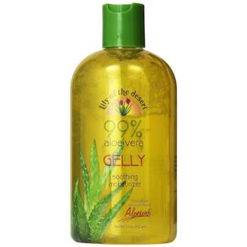 Lily of the Desert Aloe Vera Gelly, 12 oz (3 pack) for Skin Relief and Hydration