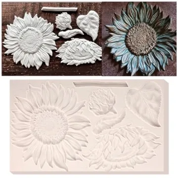 ICOCONG Oversized Sunflower Silicone Mold for Cakes, Crafts & More