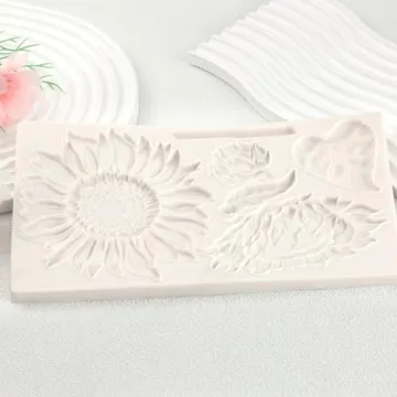 ICOCONG Large Sunflower Mold for Fondant & Crafts