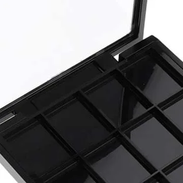 Flameer 12 Slots Makeup Palette with Clear Top