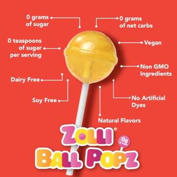 Zollipops The Clean Teeth Pops, Anti Cavity Lollipops, Ball Popz, 5.2 oz (Packaging May Vary)
