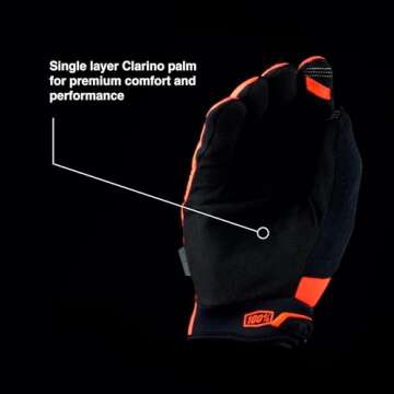 100% BRISKER Cold Weather Motocross & Mountain Bike Gloves - Warm Winter MTB & MX Powersport Racing Protective Gear