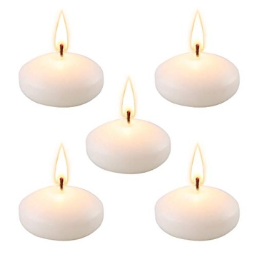 Set of 48 Unscented Floating Candles for Centerpieces, 2 Inch Small Floating Candles for Holiday, We...