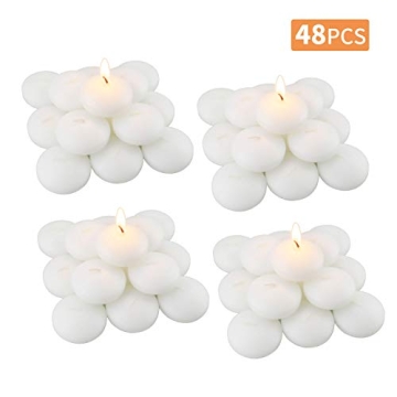 Set of 48 Unscented Floating Candles for All Occasions