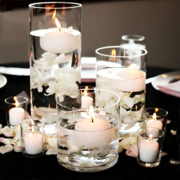 Set of 48 Unscented Floating Candles for All Occasions
