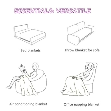 Cozy Fluffy Throw Blanket for All Occasions - 50" x 60"