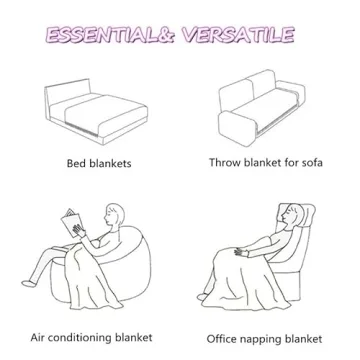 Cozy Fluffy Throw Blanket for All Occasions - 50" x 60"