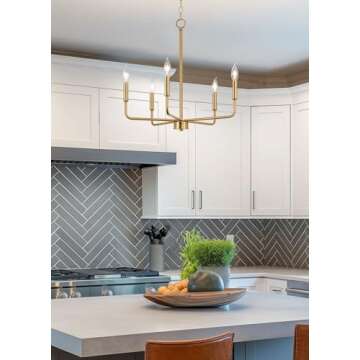 Kira Home Camille 5-Light Modern Chandelier for Elegant Spaces