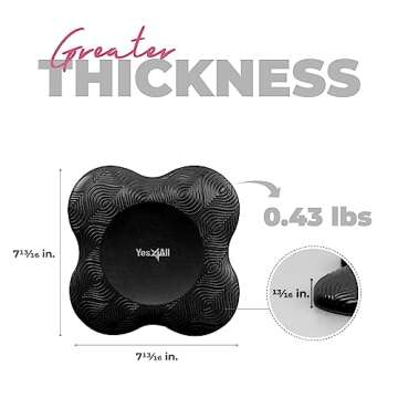 Yes4All 2PCS Yoga Knee Pads Extra Thick, Yoga Kneeling Pad for Pilates Exercise, 13/16 Inches Cushio...