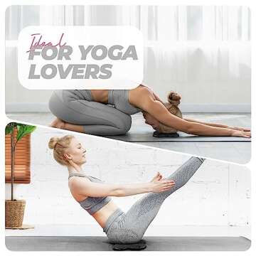 Yes4All 2PCS Yoga Knee Pads Extra Thick, Yoga Kneeling Pad for Pilates Exercise, 13/16 Inches Cushion Knees Elbow Mat Supplies for Women Men Fitness Travel