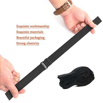 JIUSERLU Adjustable Elastic Wig Bands - 20 Pack for Stability