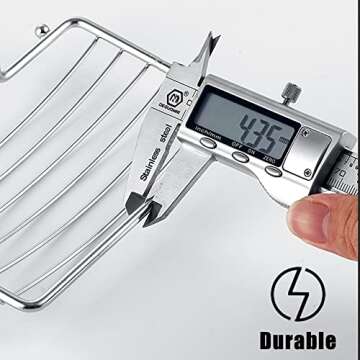 Rainspire No-Drilling Soap Dish Holder in Stainless Steel