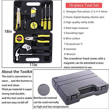 HAIPHAIK Emergency Roadside Kit for Car,Emergency Kits for Vehicles,Safety Kits for Cars, Car Jumper Cables Kit(11.8 Foot Upgrade) 124 Pcs,Tow Strap, Folding Survival Shovel,Car Tool Kit