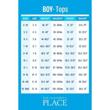 The Children's Place Boys' Medium Weight Puffer Jacket, Wind, Water-Resistant, Black, Medium (7/8)