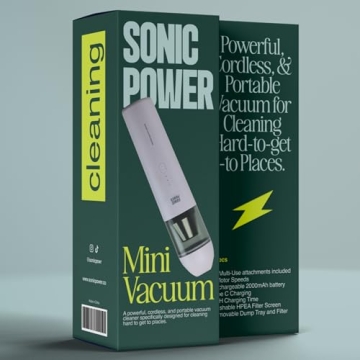 SonicPower Rechargeable Car Vacuum for Ultimate Cleaning