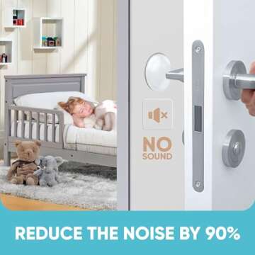 Strongest Home Door Handle Stopper Set, 12 Clear Bumpers