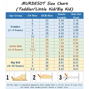 MURDESOT Kids Shoes Lightweight Athletic Must-Have for Kids