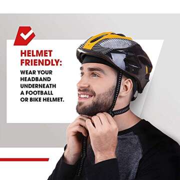 Huachi Women's Headbands Athletic Yoga Workout Sports Exercise Elastic Non Slip Sweatbands Women Summer Cloth Hair Bands Plain Colors