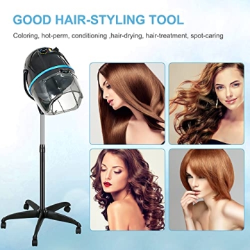 Nova Hooded Floor Hair Dryer with Timer and Adjustable Height