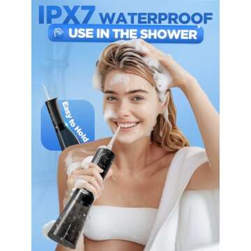 Cordless Water Dental Flosser with Custom Modes for Effective Cleaning
