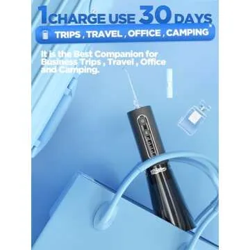 Cordless Water Dental Flosser with Custom Modes for Effective Cleaning