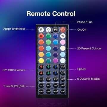 50W LED Flood Light Outdoor, 2700K Warm White RGB Flood Lights with Remote, DIY Color Changing Outdoor Lights, IP66 Waterproof Uplights for Events, Uplighting for Christmas, LED Stage Lights 2 Pack