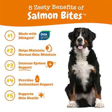 Zesty Paws Salmon Bites - Omega 3 Chews for Dogs
