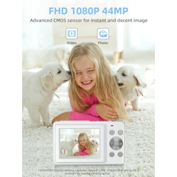 Kids Digital Camera FHD 1080P with 32GB Card