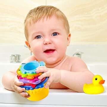 Joyful Stacking Cups for Babies and Toddlers 1-3 Years